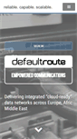 Mobile Screenshot of defaultroute.co.uk